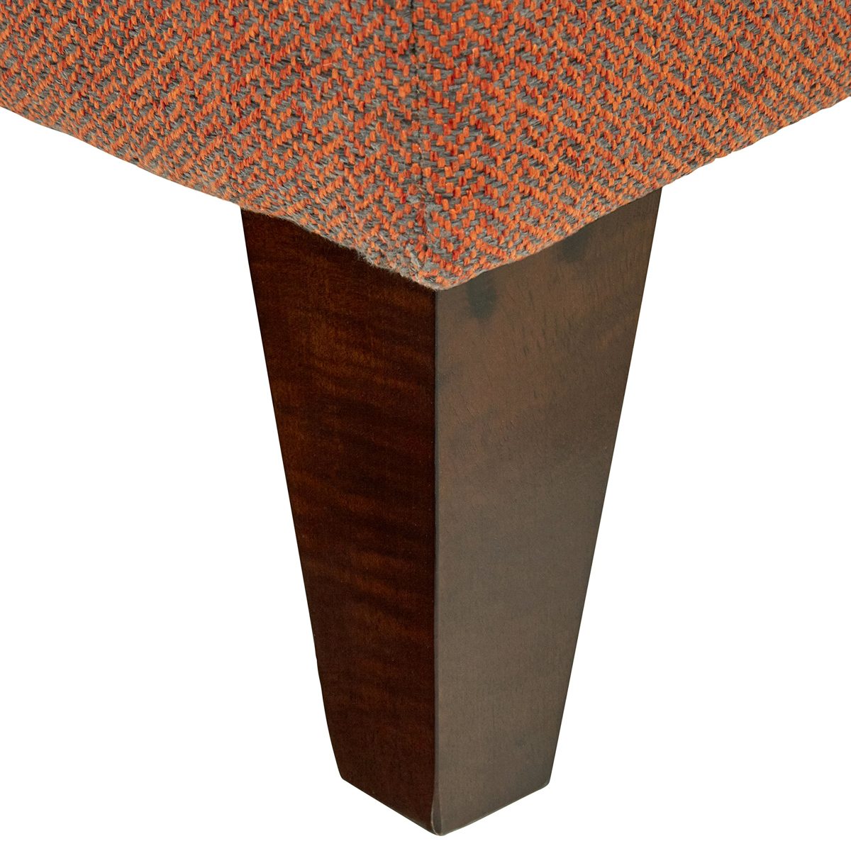 Amazon Brand – Rivet Modern Oversized Upholstered Square Ottoman, 38"W, Russet