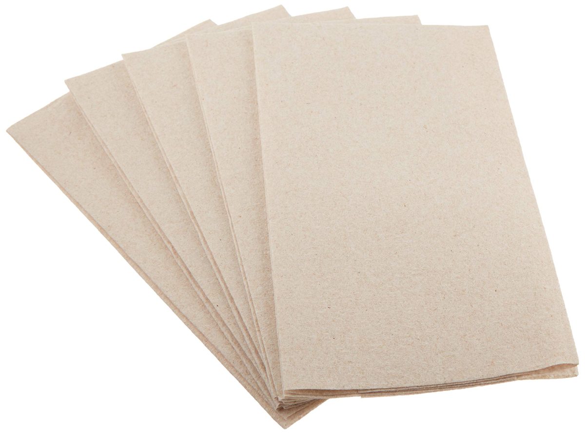AmazonBasics Linen-Feel Guest Towel, 8.5" x 4.25", White, 500-Count