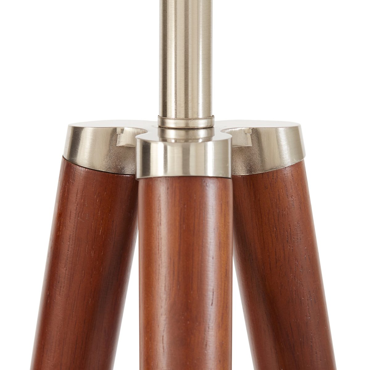 Stone & Beam Modern Tripod Floor Lamp, with Bulb, Ivory Shade, 19.0" x 19.0" x 61.0", Ivory