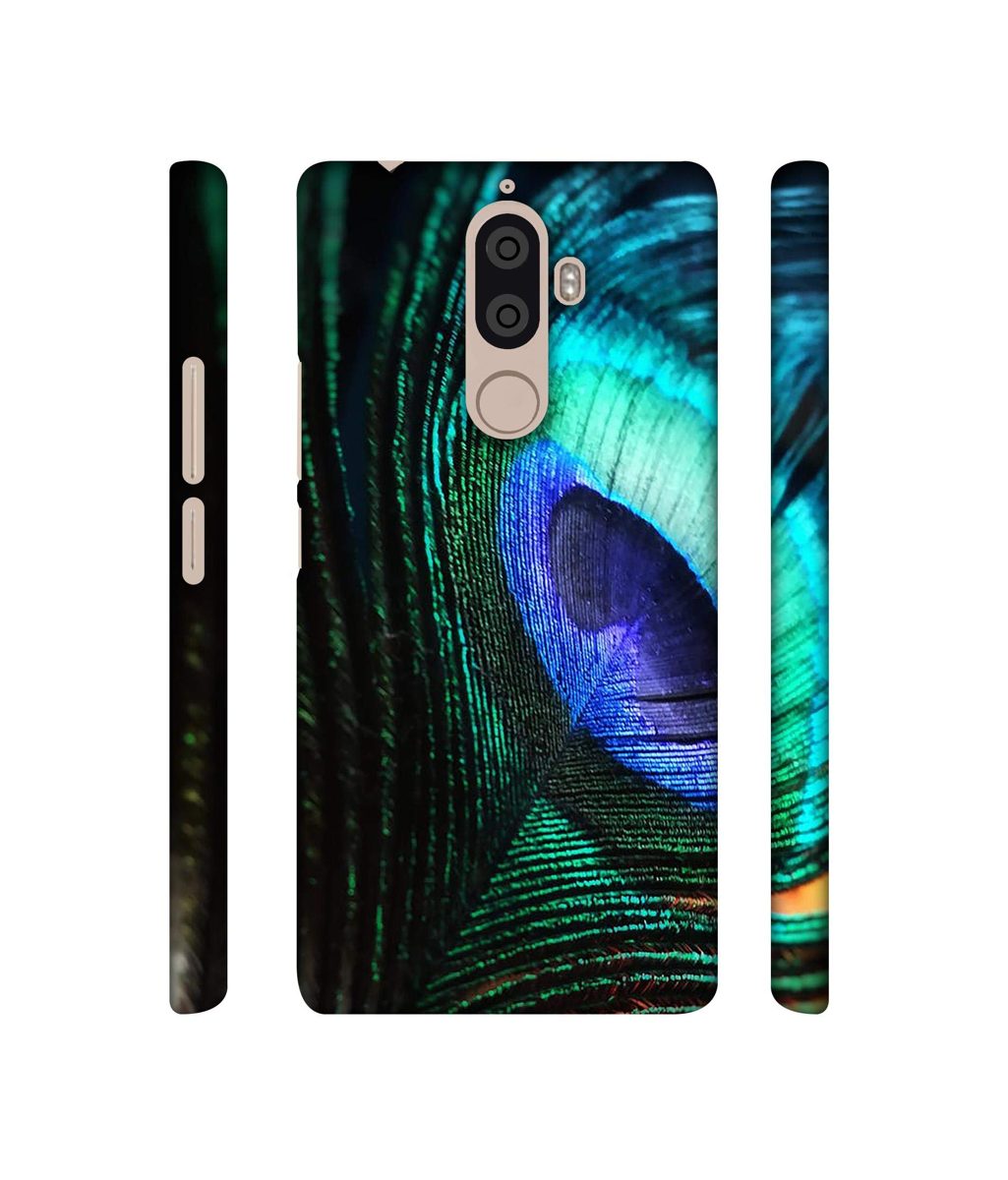 Amazon Brand - Solimo Designer Peacock Feather 3D Printed Hard Back Case Mobile Cover for Lenovo K8 Note