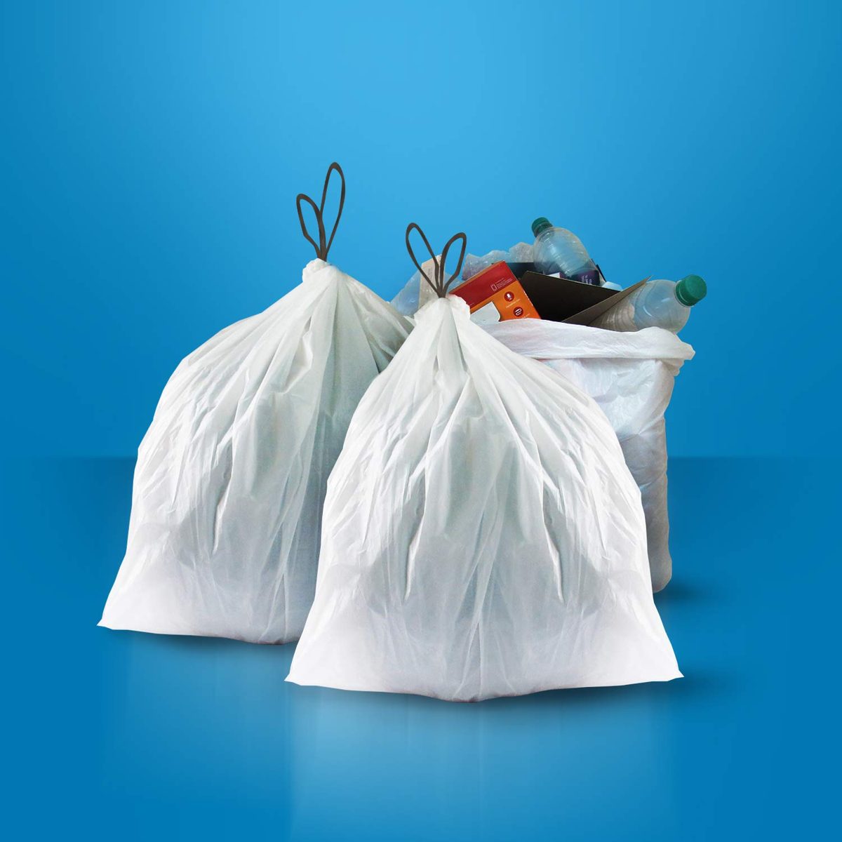 AmazonCommerical 13 Gallon Drawstring Tall Kitchen Trash Bags - 0.9 MIL - Lemon Scent - 280 Count