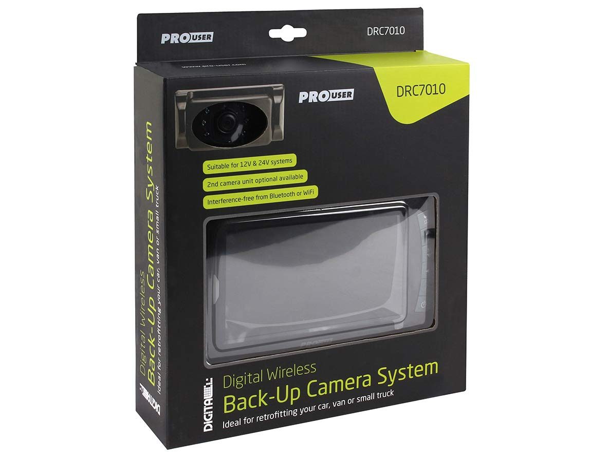 Pro User 16250 Digital Reversing Camera System Wireless, 7.0–Inch