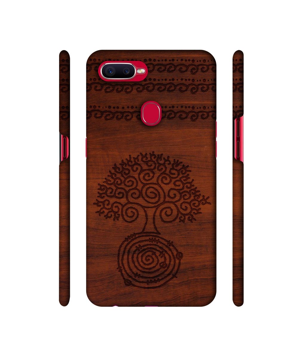 Amazon Brand - Solimo Designer Engraved Patten 3D Printed Hard Back Case Mobile Cover for Oppo F9