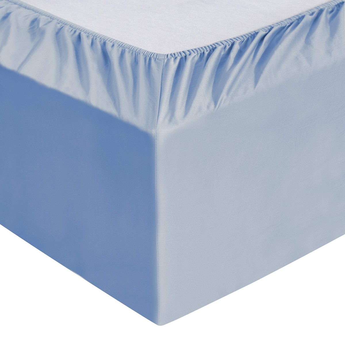 AmazonBasics Organic Sateen Cotton Sheet Set, Steely Blue