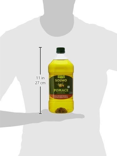 Amazon Brand - Solimo Pomace Olive Oil, 2L