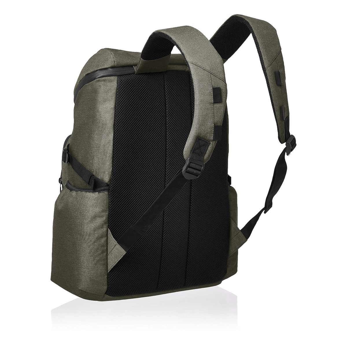 AmazonBasics Canvas Backpack for Laptops up to 38 cm (15 inches), Green