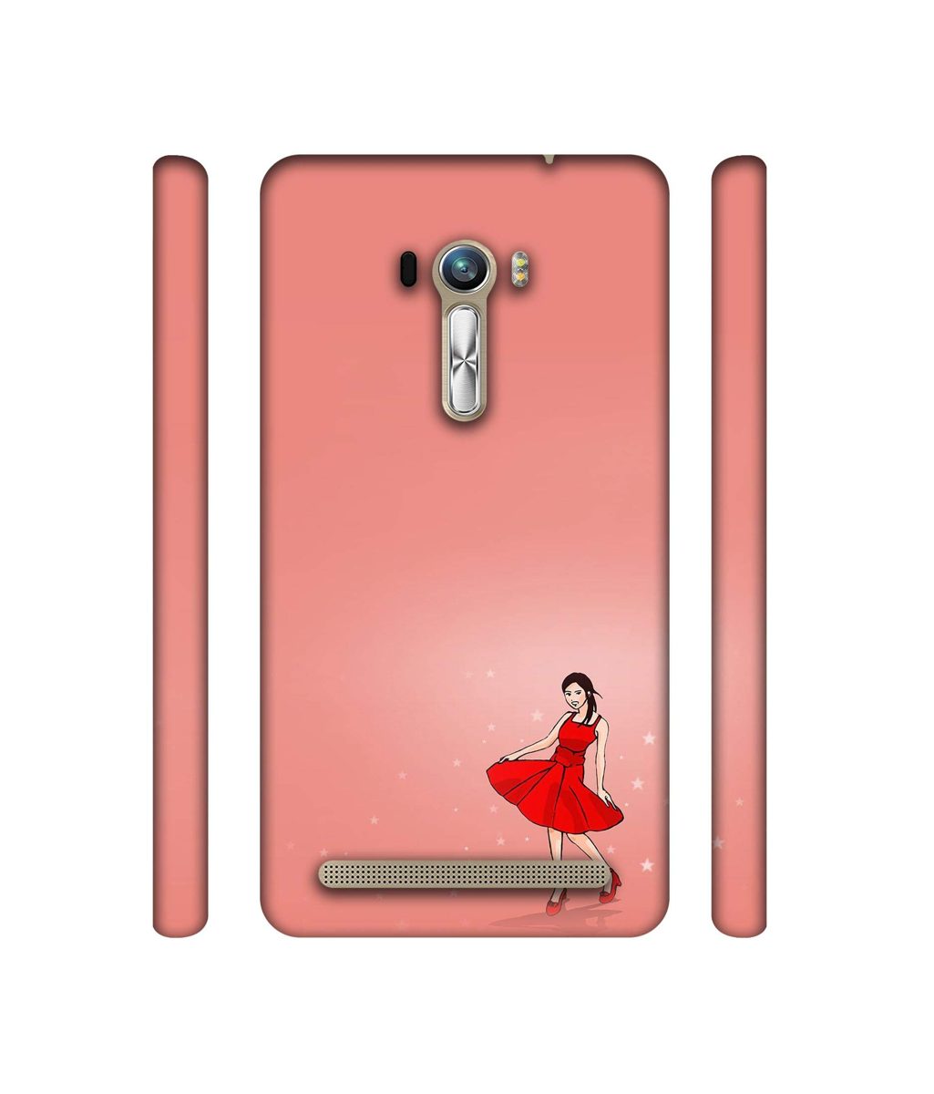 Amazon Brand - Solimo Designer Red Dress Lady 3D Printed Hard Back Case Mobile Cover for Asus Zenfone Selfie ZD551KL