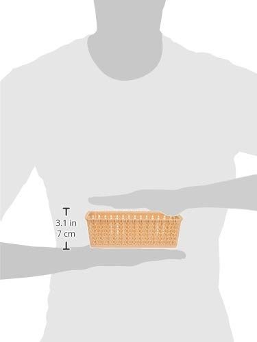 Amazon Brand - Solimo Storage Basket, Set of 4, Small, Beige