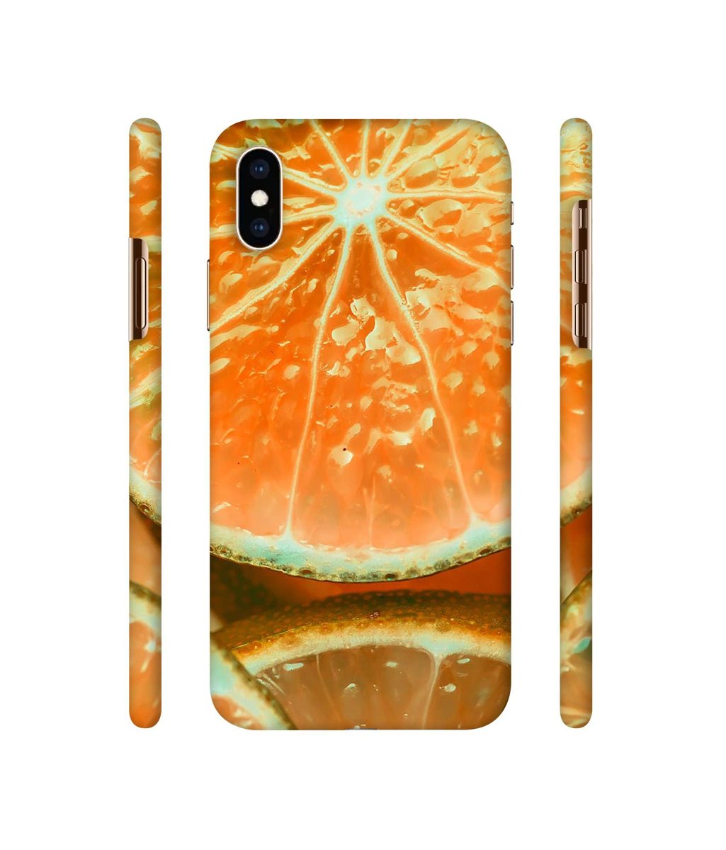 Amazon Brand - Solimo Designer Orange Slice 3D Printed Hard Back Case Mobile Cover for Apple iPhone Xs Max