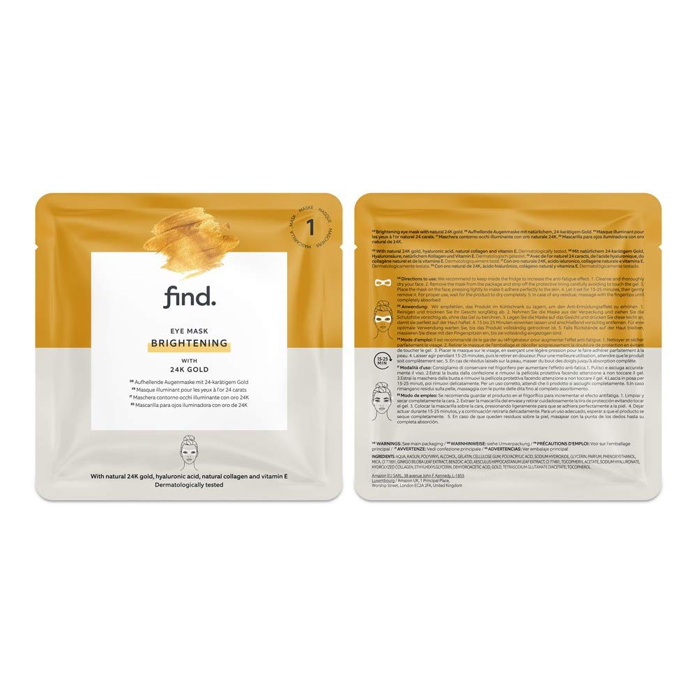 Amazon brand: anti-pollution eye mask with glacier water from the Alps.