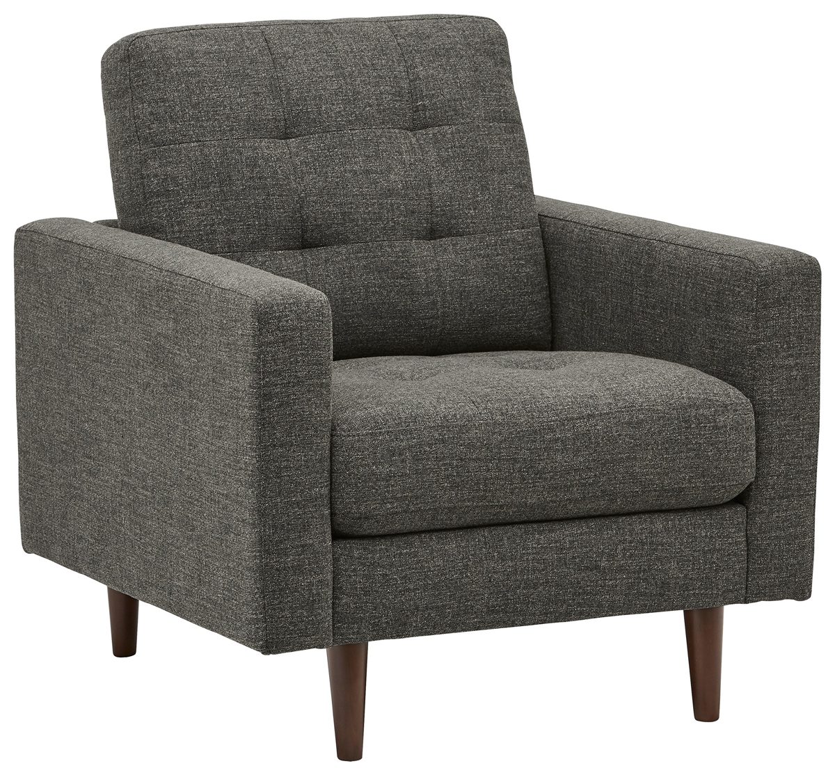 Amazon Brand – Rivet Cove Modern Tufted Accent Chair with Tapered Legs, Mid-Century, 32.7"W, Dark Grey