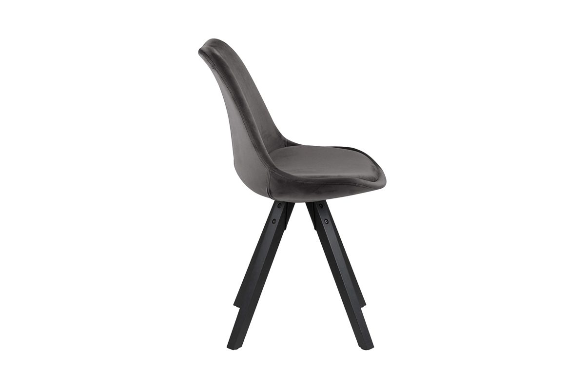 Amazon Brand - Movian Arendsee, Set of 2 Dining Chairs, 55 x 55 x 85 cm (L x W x H), Grey