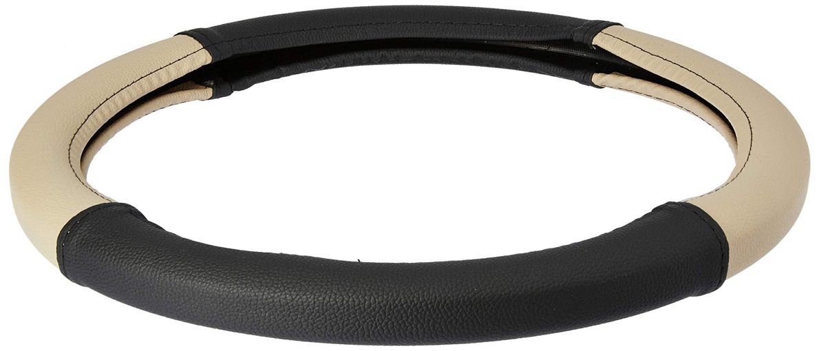 Amazon Brand - Solimo Steering Cover (Small), Beige