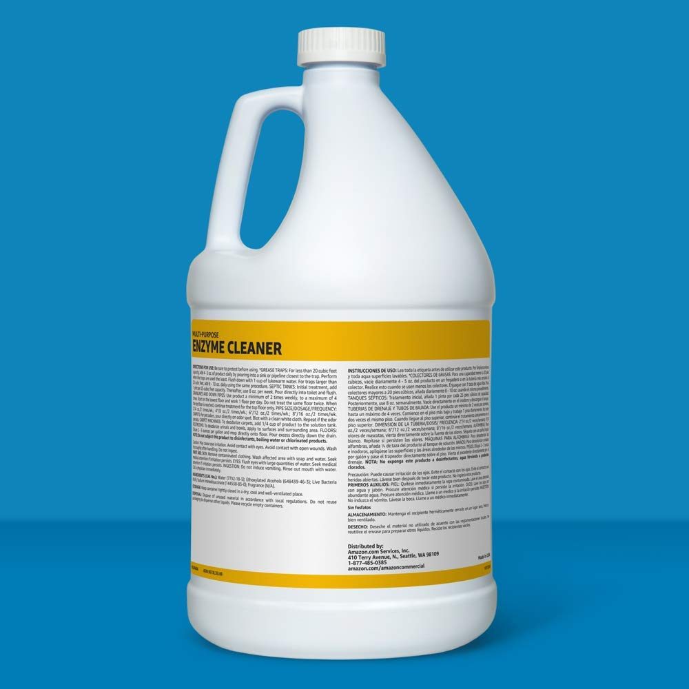 AmazonCommercial Multi-Purpose Enzyme Cleaner, 1-Gallon, 2-Pack (Renewed)