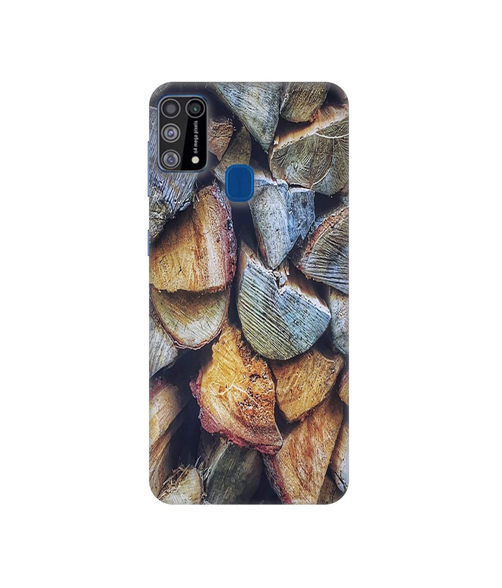 Amazon Brand - Solimo Designer Wooden Blocks Texture 3D Printed Hard Back Case Mobile Cover for Samsung Galaxy M31