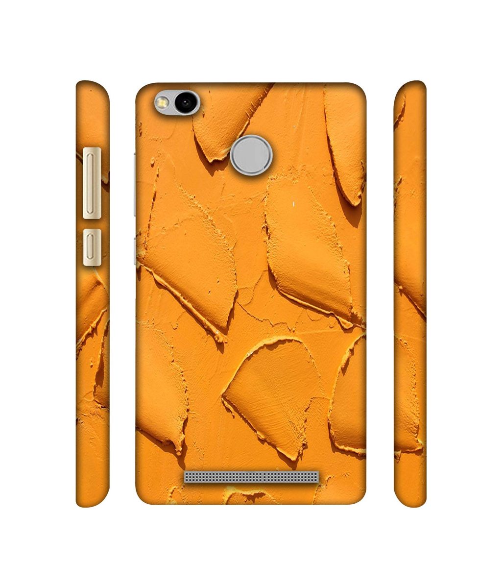 Amazon Brand - Solimo Designer Yellow Texture Wall 3D Printed Hard Back Case Mobile Cover for Xiaomi Redmi 3S Prime