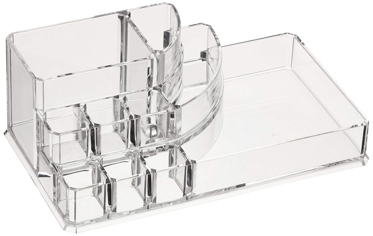AmazonBasics Acrylic Cosmetic Makeup Organizer Storage for Brushes