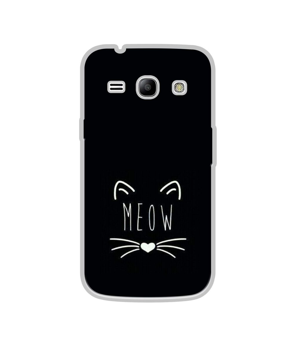 Amazon Brand - Solimo Designer Meow UV Printed Soft Back Case Mobile Cover for Samsung Galaxy J1