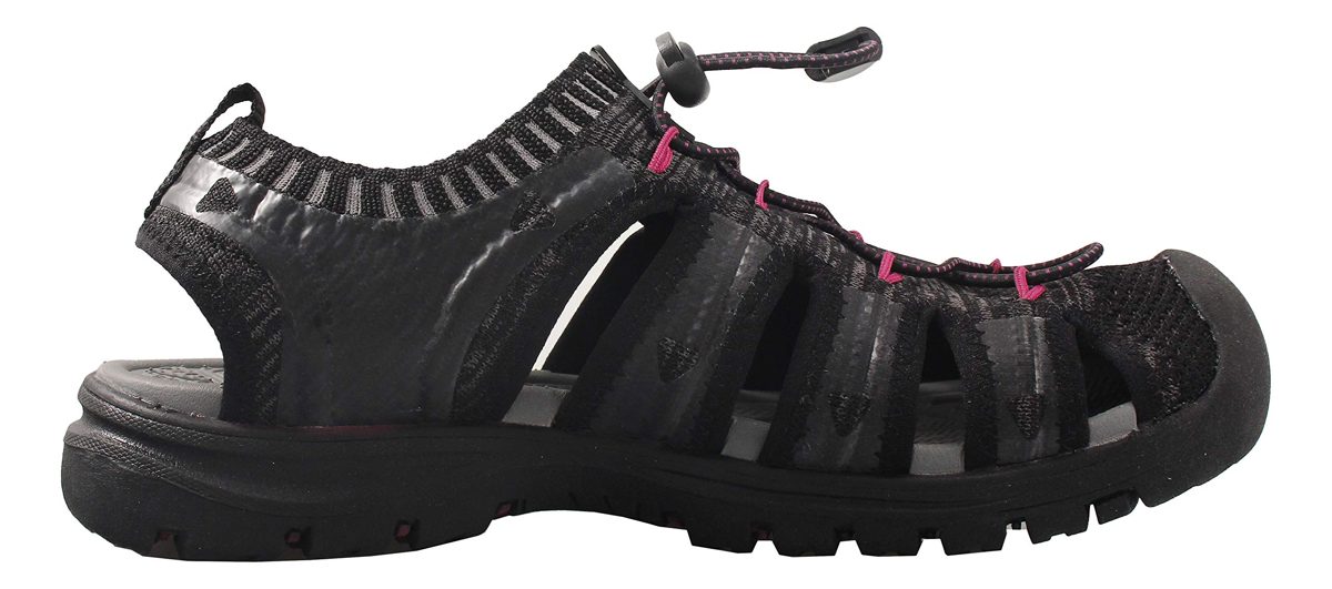 Amazon Essentials Women's Ivy Sandal, Black, 7 Medium US