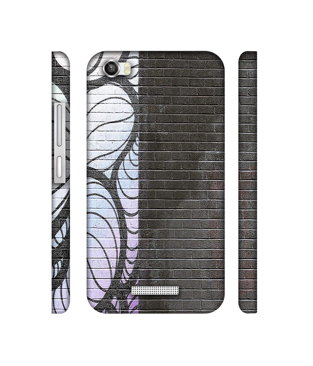 Amazon Brand - Solimo Designer Black and White Brick 3D Printed Hard Back Case Mobile Cover for Lava Iris X8