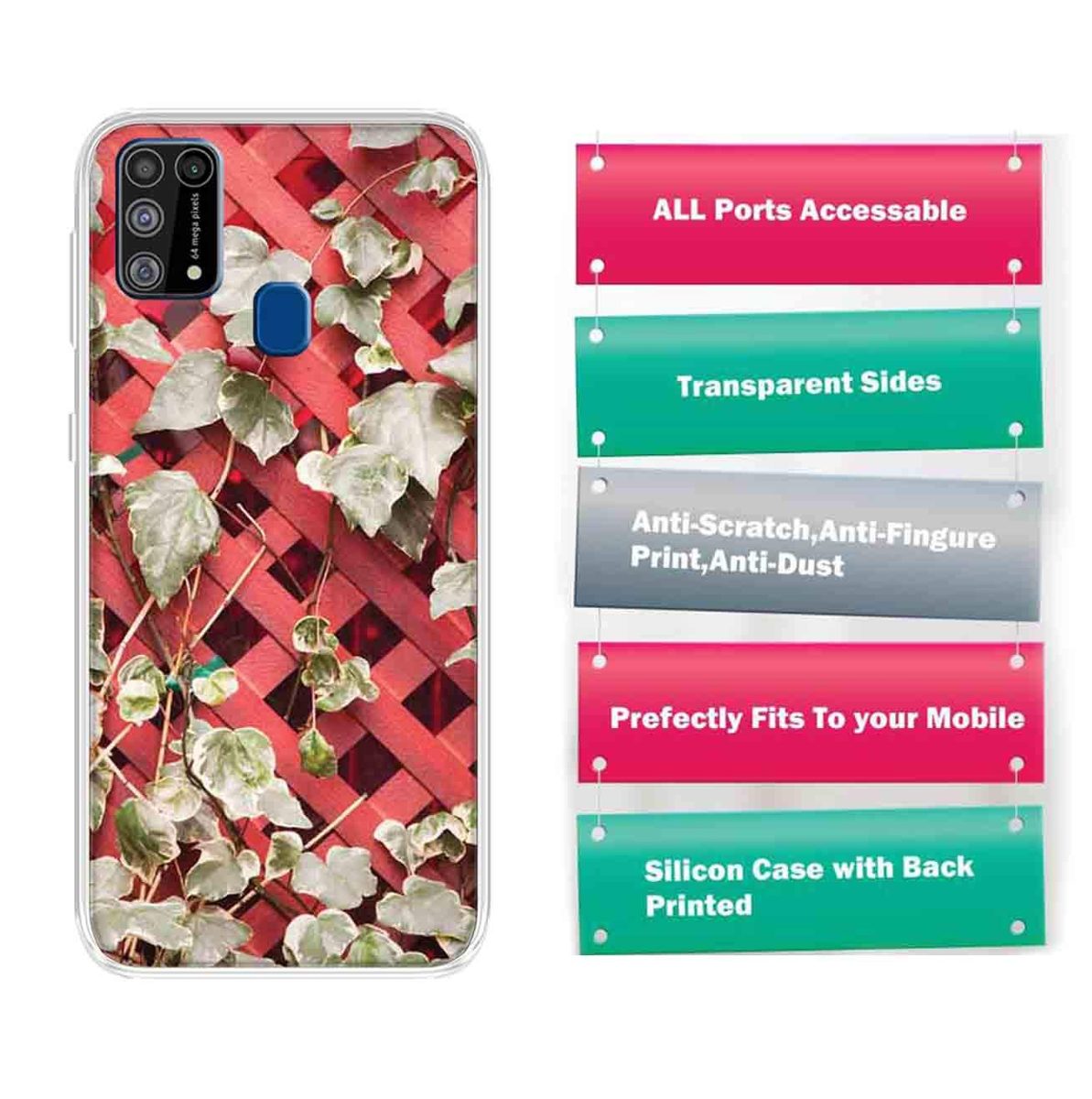 Amazon Brand - Solimo Designer Multicolor Morning Glory Printed Soft Back Case Mobile Cover for Samsung Galaxy M31