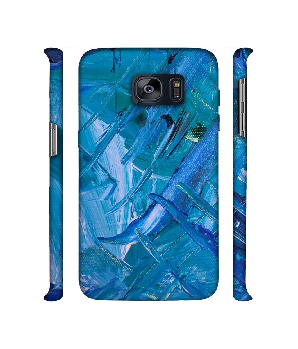 Amazon Brand - Solimo Designer Blue Paint 3D Printed Hard Back Case Mobile Cover for Samsung Galaxy S7 Edge