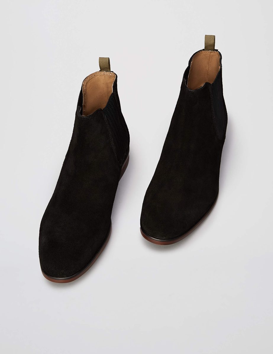Amazon Brand - find. Men's Suede, Black), US 13