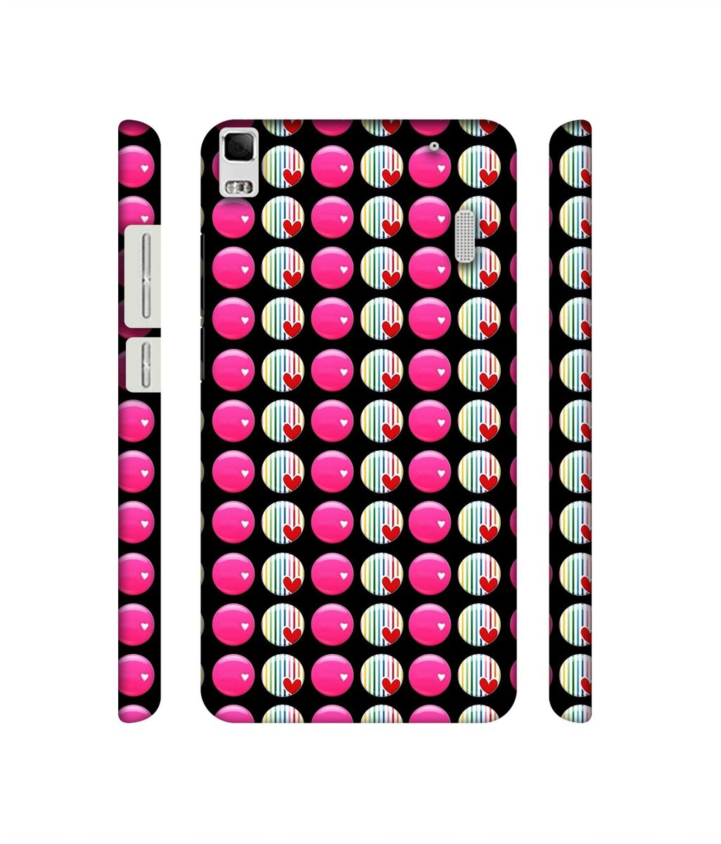 Amazon Brand - Solimo Designer Small Two Color Circle 3D Printed Hard Back Case Mobile Cover for Lenovo K3 Note