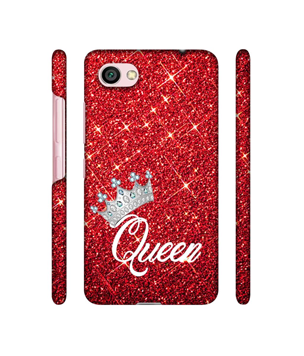 Amazon Brand - Solimo Designer Queen On Red Glitter 3D Printed Hard Back Case Mobile Cover for Xiaomi Redmi Y1 Lite