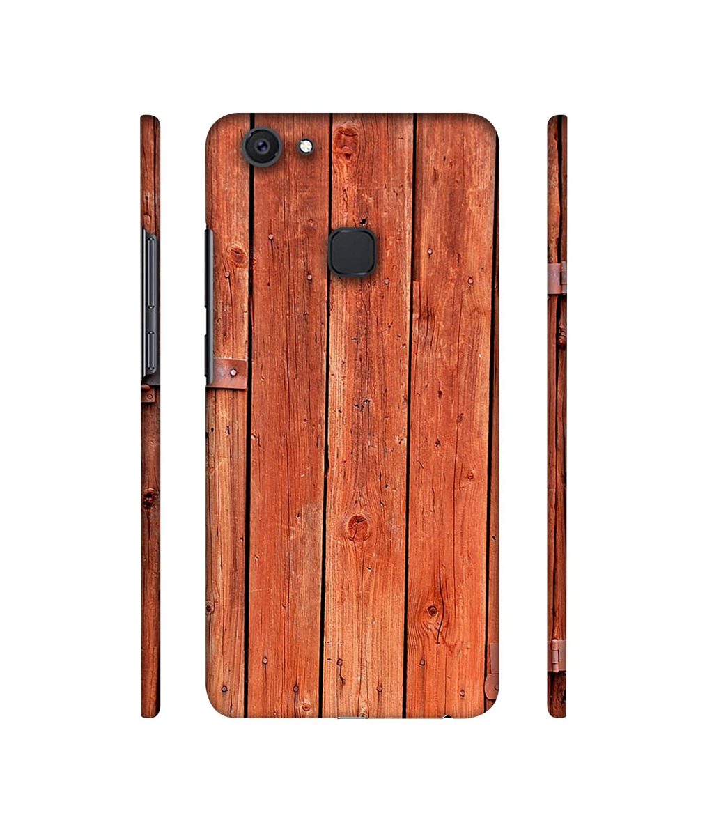 Amazon Brand - Solimo Designer Wooden Door 3D Printed Hard Back Case Mobile Cover for Vivo V7 Plus