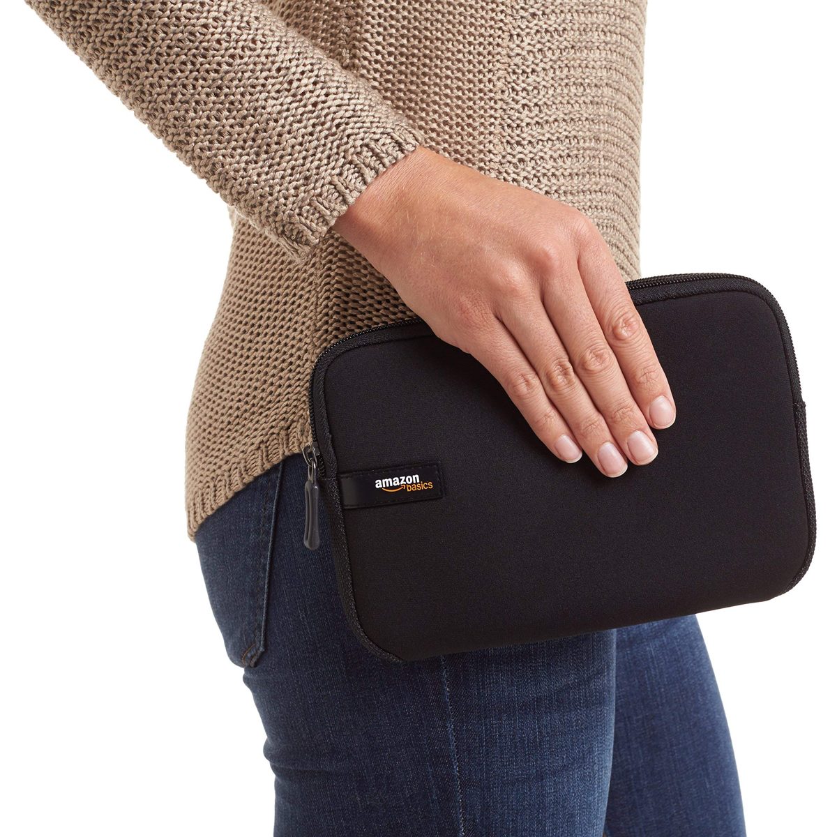 (Renewed) AmazonBasics 8-Inch Tablet Sleeve (Black)