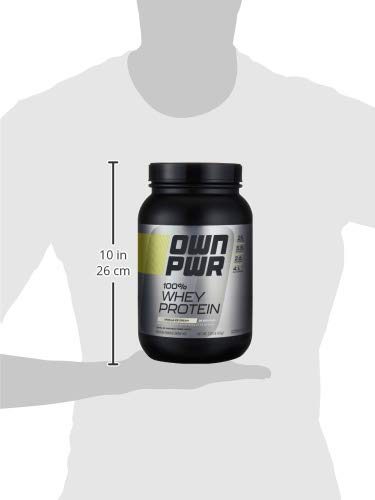OWN PWR 100% Whey Protein Powder, Vanilla Ice Cream, 25 G Protein with Enzymes, 2 Pound (28 Servings)
