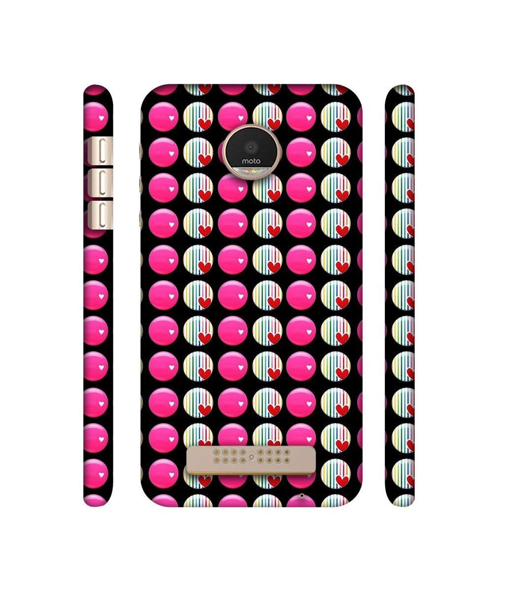 Amazon Brand - Solimo Designer Small Two Color Circle 3D Printed Hard Back Case Mobile Cover for Motorola Moto Z Play