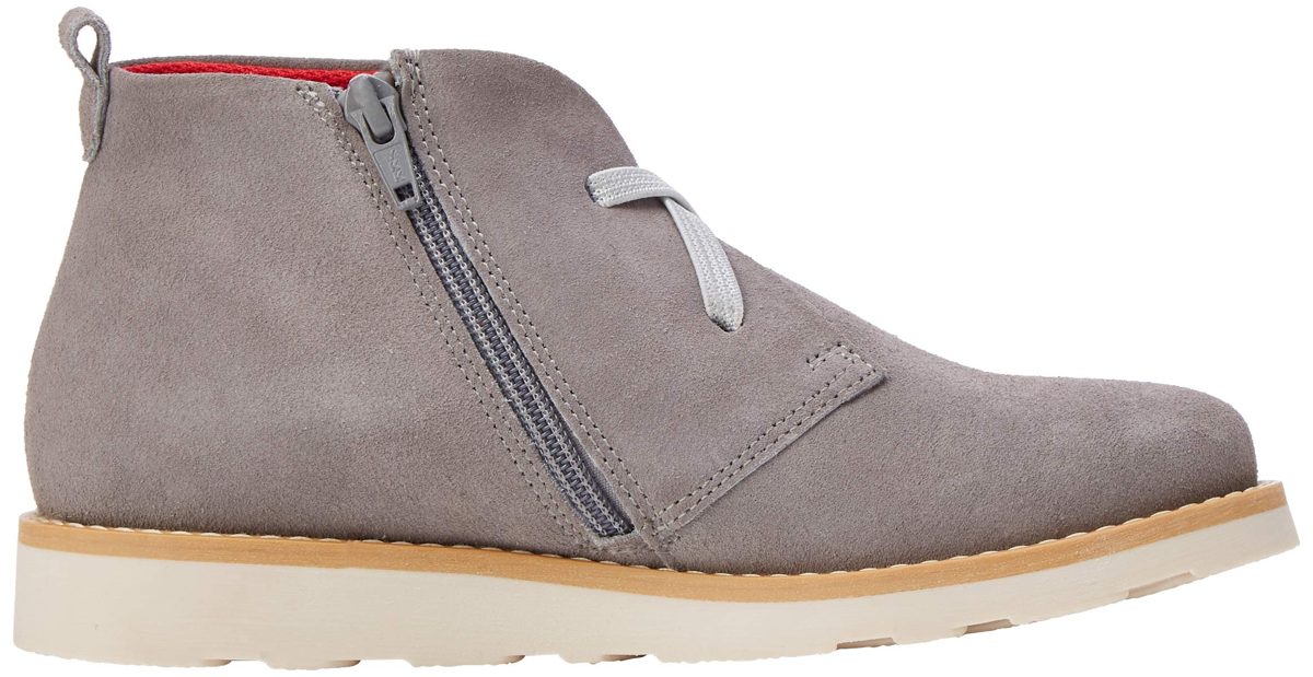 Red Wagon Girls' Muck Desert Boots, Grey, 4 us