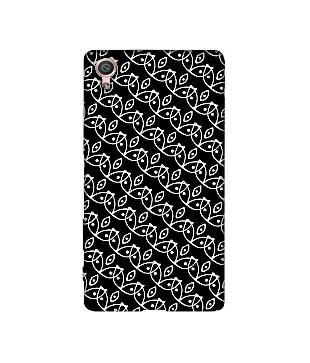 Amazon Brand - Solimo Designer White Pattern 3D Printed Hard Back Case Mobile Cover for Sony Xperia X