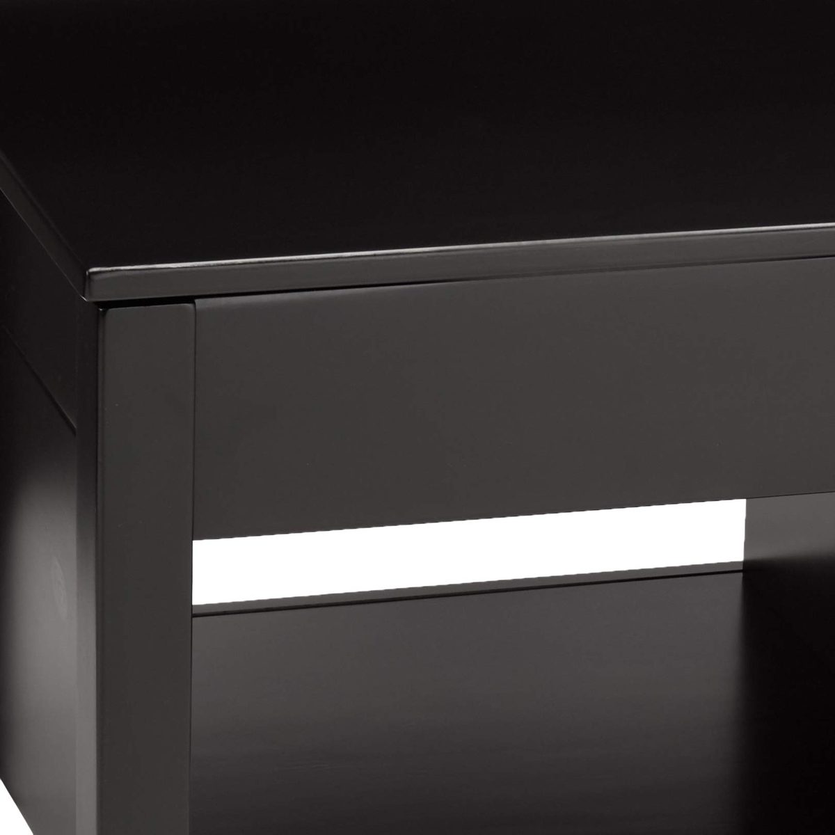 AmazonBasics Lift-Top Storage Coffee Table, Black