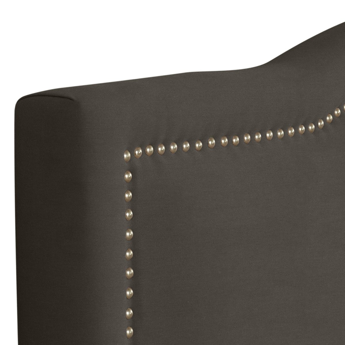 Amazon Brand – Stone & Beam Bridgewater Curved Queen Headboard, 66"W, Spinnsol Iron