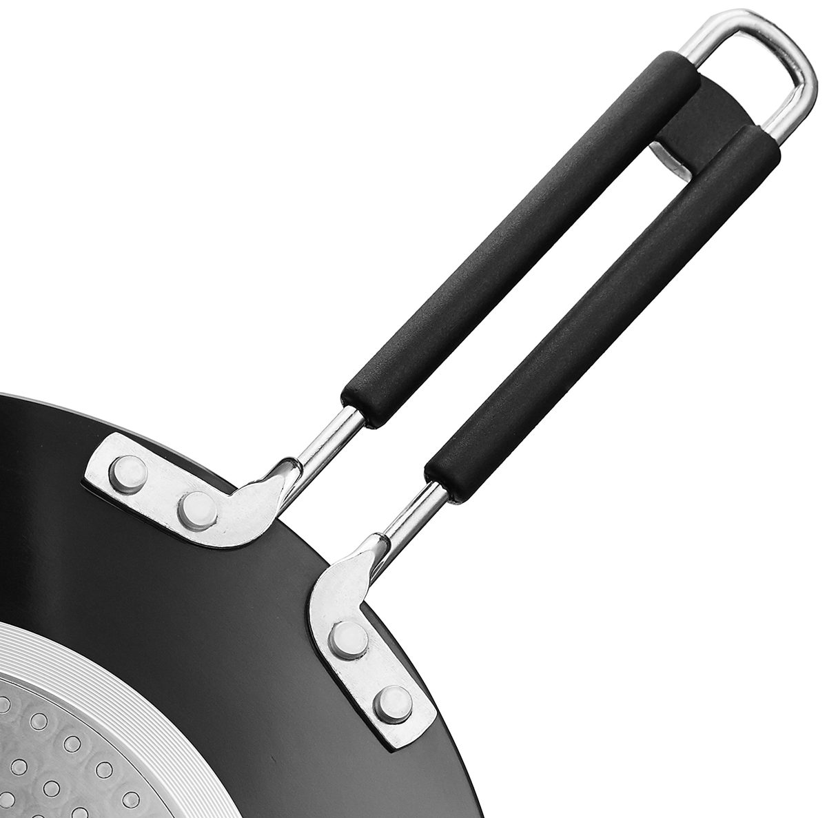 Amazon Brand - Solimo Hard Anodized Concave/Roti Tawa, 26.5 cm, (Induction and Gas Compatible), Black