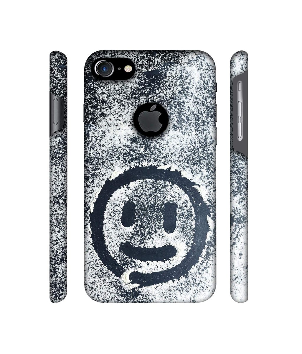 Amazon Brand - Solimo Designer White Sand 3D Printed Hard Back Case Mobile Cover for Apple iPhone 7 (with Logo Cut)