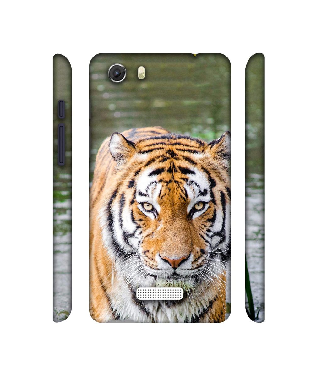 Amazon Brand - Solimo Designer Tiger in Water 3D Printed Hard Back Case Mobile Cover for Micromax Canvas Unite 3 Q372
