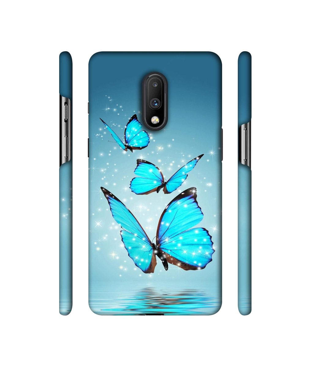 Amazon Brand - Solimo Designer Flying Butterflies 3D Printed Hard Back Case Mobile Cover for OnePlus 7
