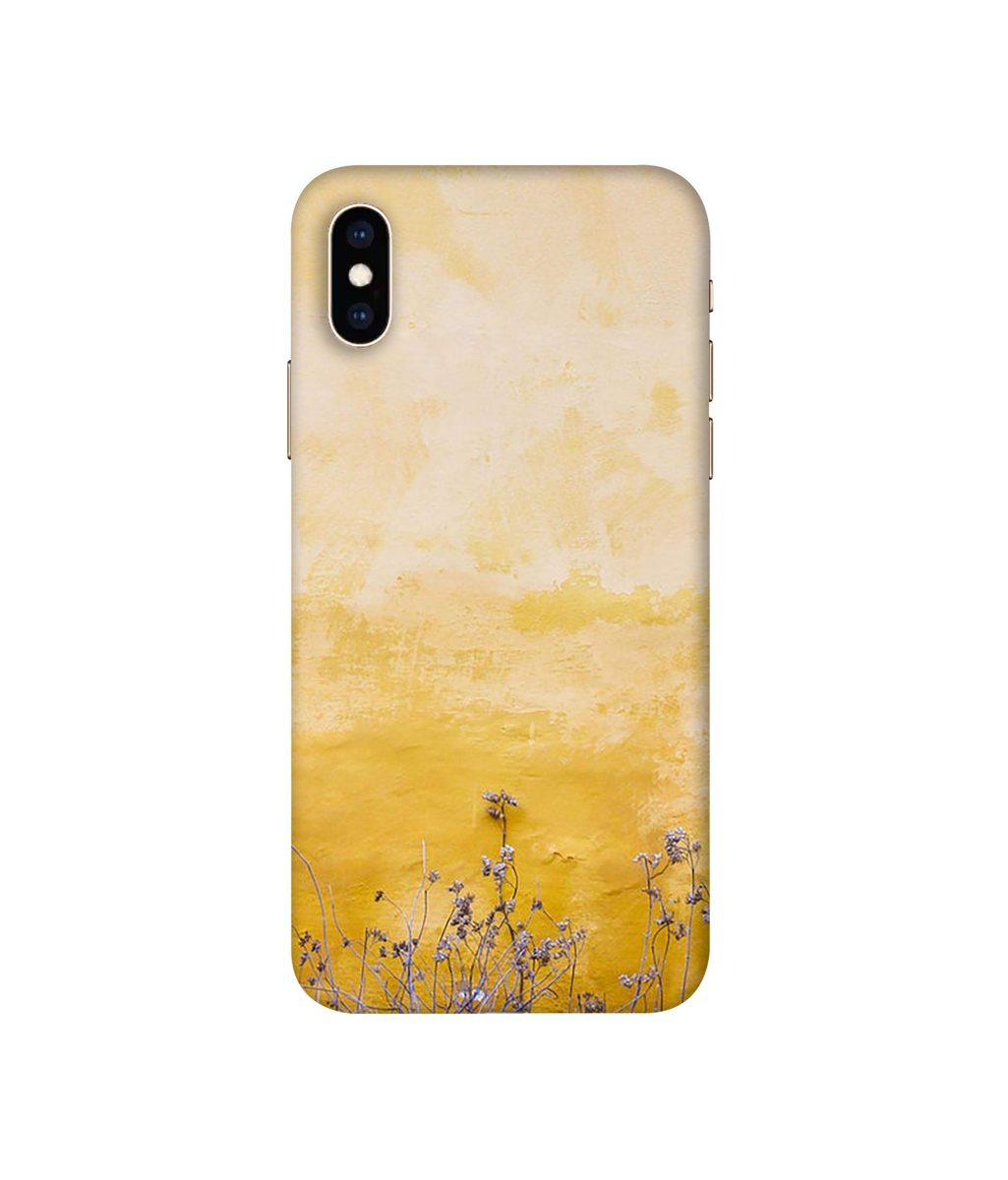 Amazon Brand - Solimo Designer Dry Flower On Wall 3D Printed Hard Back Case Mobile Cover for Apple iPhone Xs Max