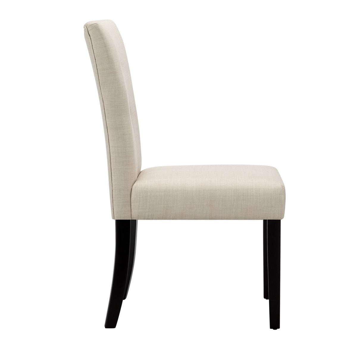 Amazon Brand – Ravenna Home Modern Dining Chair, 36.25 Inch Height, Beige, Set of 2