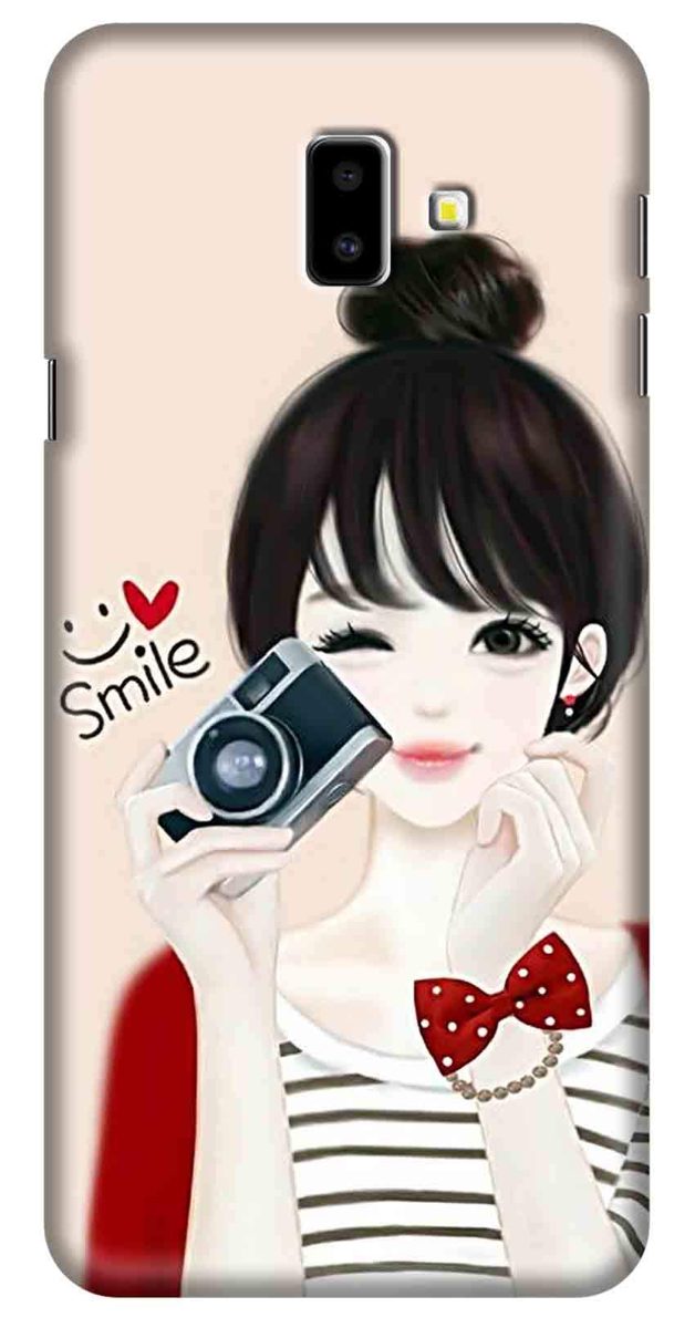 Amazon Brand - Solimo Designer Girl Design 3D Printed Hard Back Case Mobile Cover for Samsung Galaxy J6 Plus