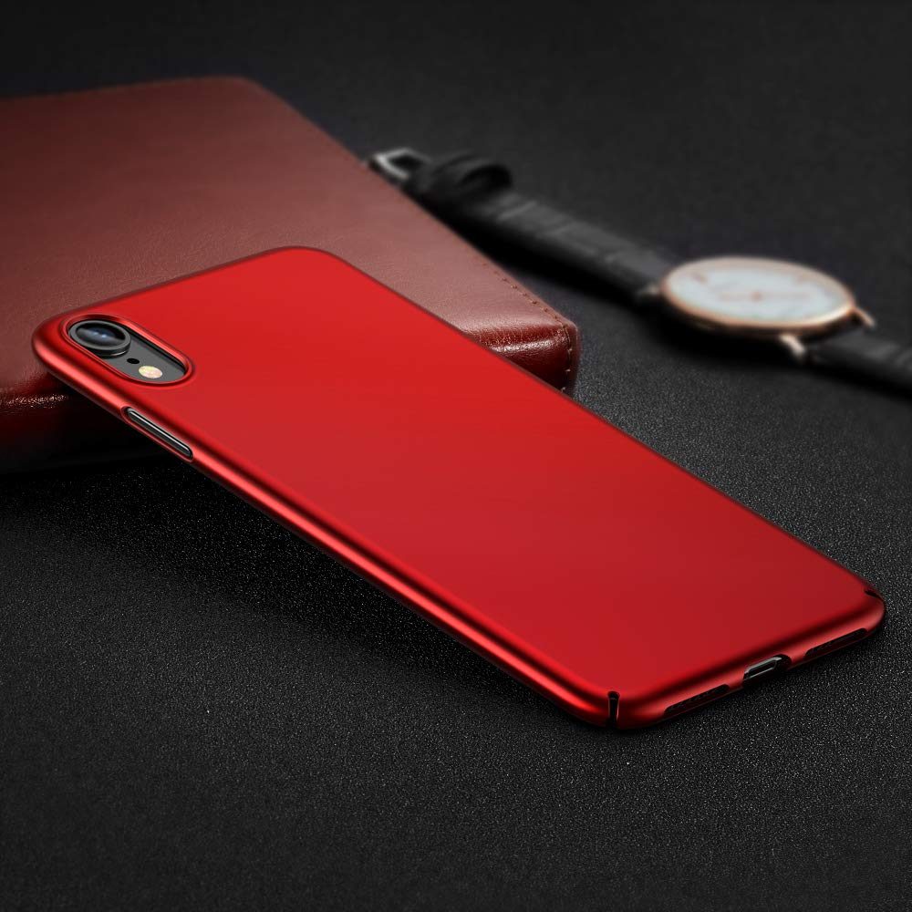 Eono iPhone XR Case,Slim Black Shock Absorption Hard TPU Cover Case [Ultra-Thin and Highly Protective] for the iPhone XR,Red