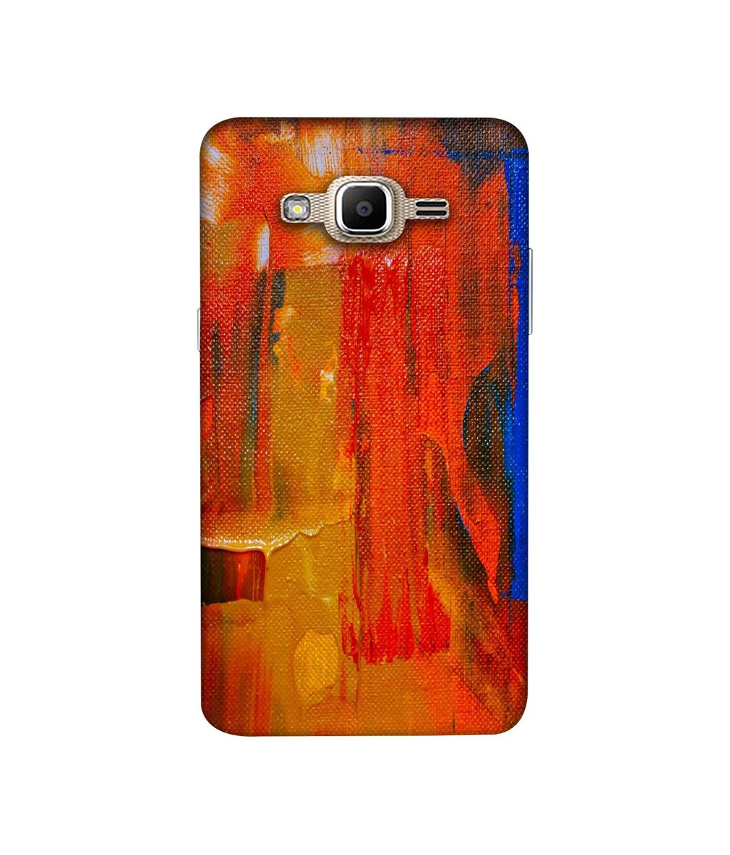 Amazon Brand - Solimo Designer Orange Canvas 3D Printed Hard Back Case Mobile Cover for Samsung Galaxy J2 Prime