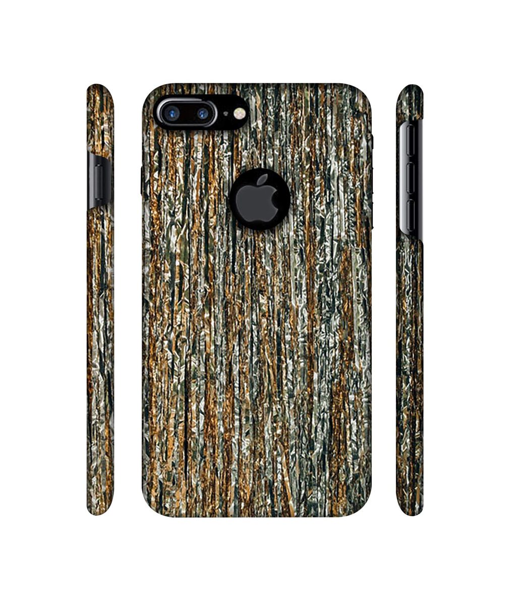 Amazon Brand - Solimo Designer Line Texture on Wall 3D Printed Hard Back Case Mobile Cover for Apple iPhone 7 Plus (Logo Cut)